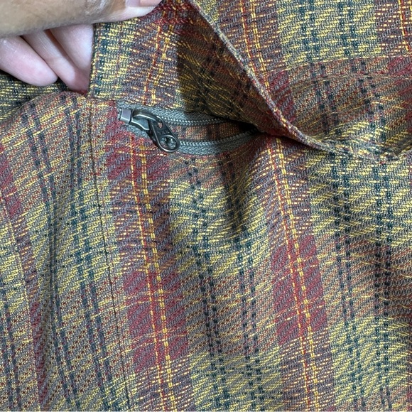 Royal Robbins Plaid Button Down Shirt Brown Red Yellow Size L Outdoor Casual - Picture 7 of 16